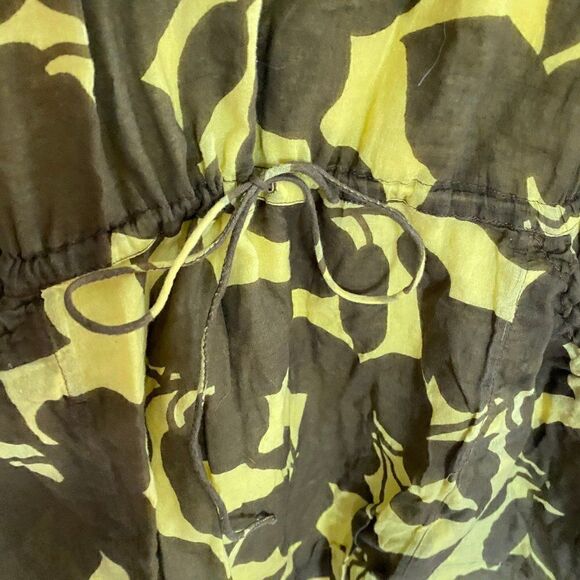 French Connection Printed Drawstring Waist Mini Shirt Dress Size 10 - Picture 3 of 7